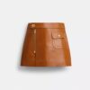 Mini Leather Heritage Skirt