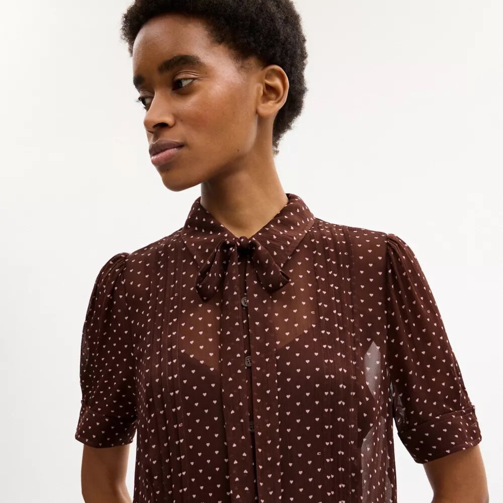 Printed Shirt Dress
